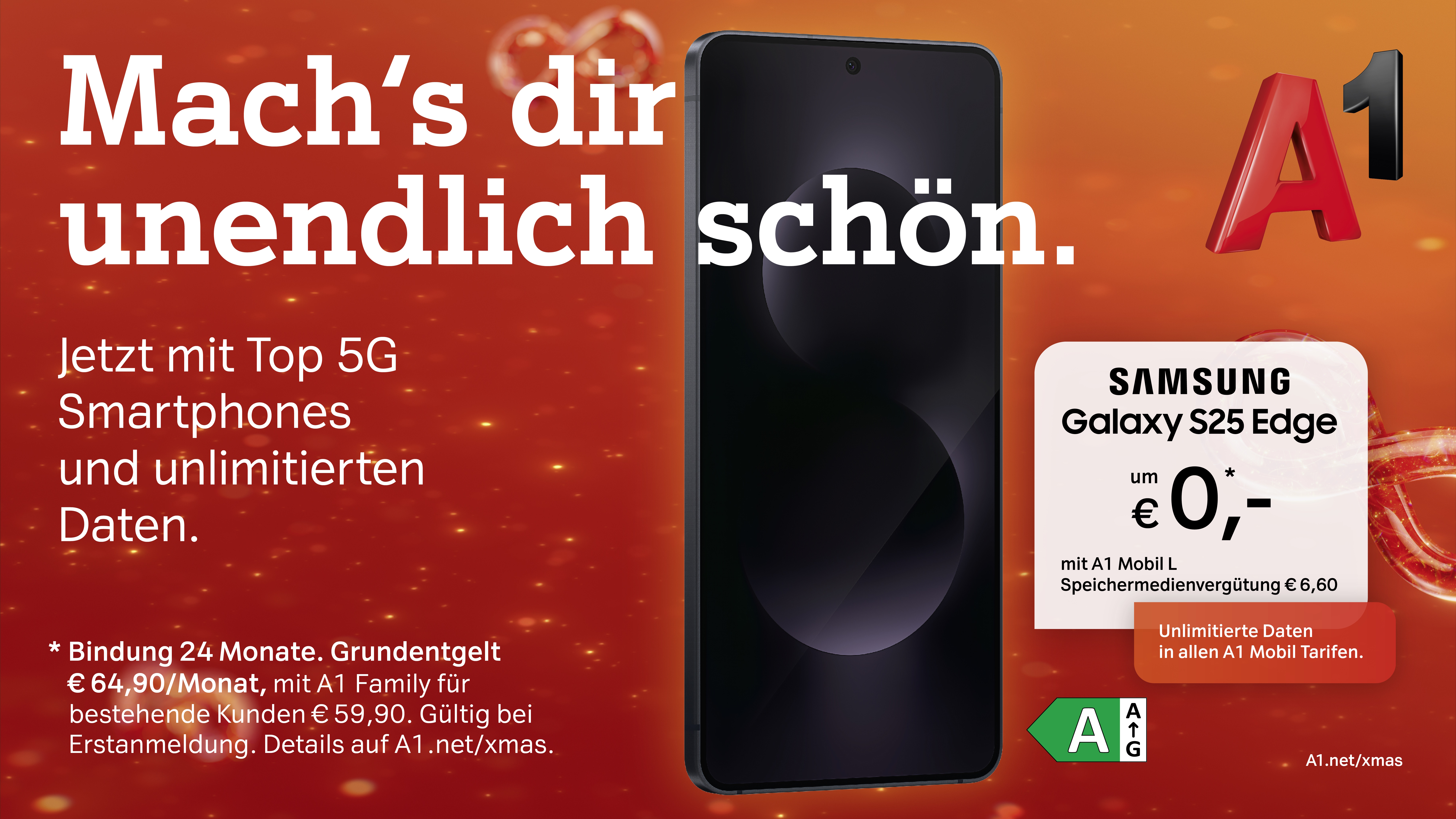 Mach's dir unendlich schön. Jetzt mit Top 5G Smartphones und unlimitierten Daten.