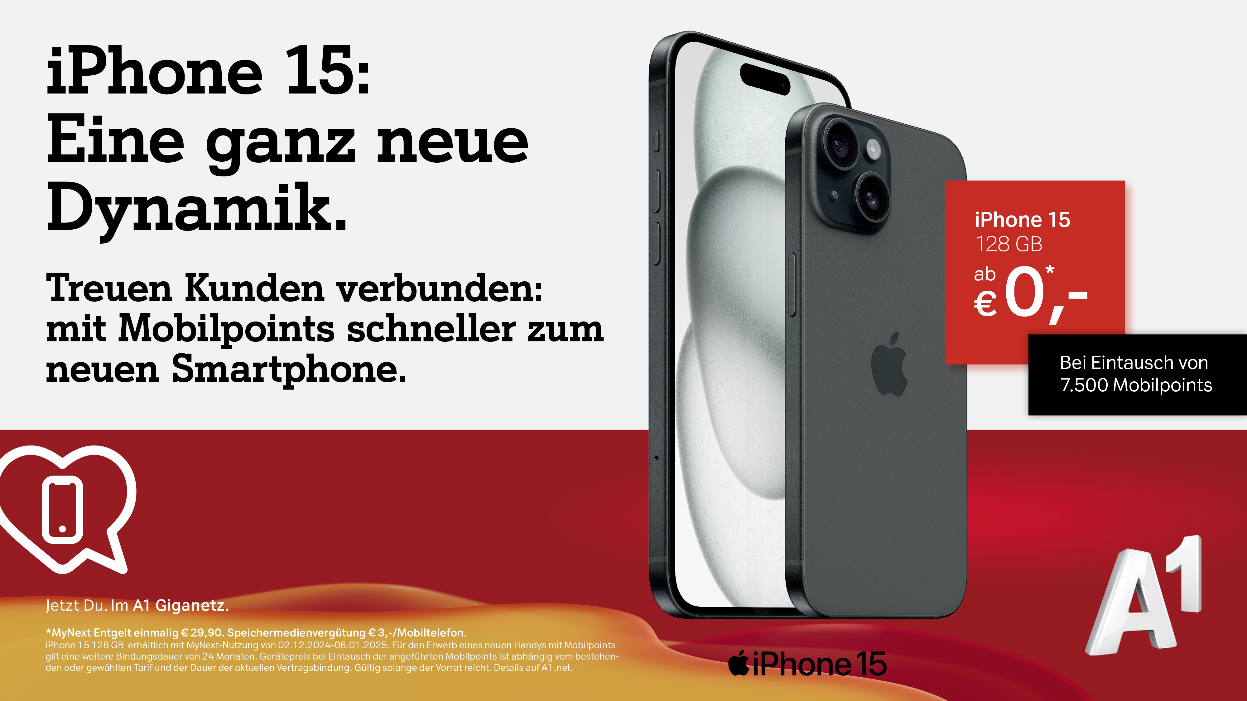 iPhone 15: Eine ganz neue Dynamik. Treuen Kunden verbunden: mit Mobilpoints schneller zum neuen Smartphone